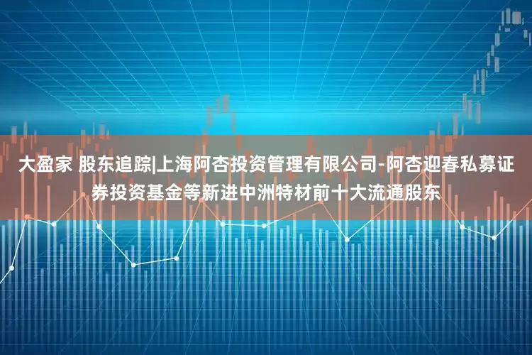 大盈家 股东追踪|上海阿杏投资管理有限公司-阿杏迎春私募证券投资基金等新进中洲特材前十大流通股东
